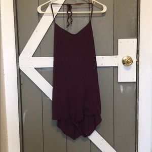 American Apparel romper in red. Size large